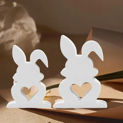 Produktbild von Silikonform Hase, 2 Stück Ostern Hase Silikonformen Gießformen Kaninchen Silikonform Ostern Silikonform Hase Ostern Silikonformen Gießformen Ostern Giessform Silikon Osterhase for Kerzen (A)