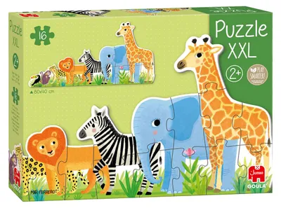 Immagine prodotto di Goula D53426 - "Puzzle XXL" - Giungla, da piccolo a grande, a partire da 2 anni