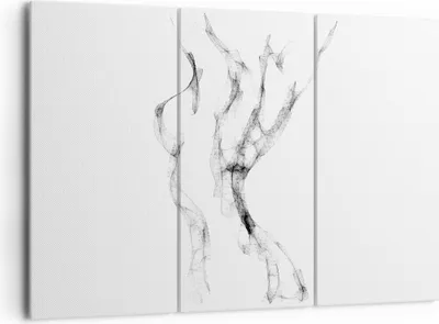 Produktbild von Bild auf Leinwand - Leinwandbild - 3 Teile - Frau Körper Nacktheit - 165x110cm - Wand Bild - Wanddeko - Wandbilder - Leinwanddruck - Bilder - Wanddekoration - Leinwand bilder - CE165x110-4938