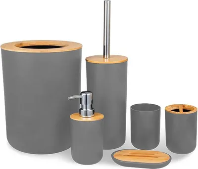 Immagine prodotto di Set di accessori da bagno TIMOR grigio