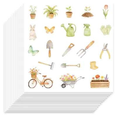 Scrapbook-Sticker 1050 Stück, selbstklebend, dekorativ, Papier