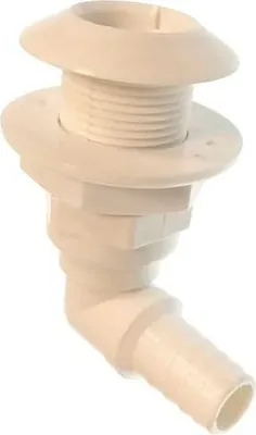 Produktbild von Goldenship Nylon 90º Rumpfverschraubung Weiß 3/4´´ Weiß 3/4´´