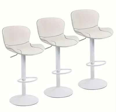 Produktbild von Moderner Barhocker - Barstuhl - Küchenstuhl - Esszimmerstuhl - Küchenhocker - Kunstleder (PU) - 360° schwenkbar