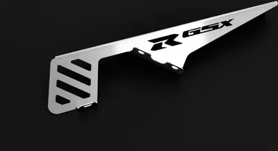 Produktbild von Kettenschutz kompatibel mit Suzuki GSX-R 750 BJ 2000-03 / GSX-R 1000 BJ 2001-04 Logo silber