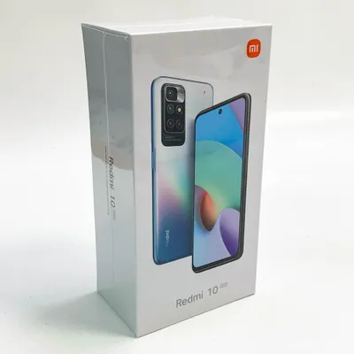 A product box for a Xiaomi Redmi 10 smartphone.