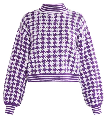 Image de Paino, pull en tricot pour femme, modèle 11025255-PA01, couleur prune foncé, taille XS/S