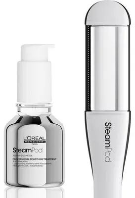 Obrázek produktu pro L'Oréal Professionnel SteamPod 4 Glacial Blue – Hladítko a stylingový nástroj s parní technologií, s 3 nastaveními teploty