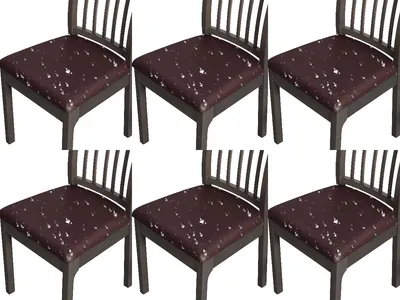 Produktbild von BESTCOVERS 100% Wasserdicht und öldicht Kunstleder Leder Polyurethan Sitzbezug Stuhlbezug Stuhlhusse Stretch Universell 6 Stück