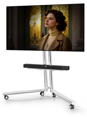 Obrázek produktu pro Mobilní stojan na televizor, výsuvný, pro obrazovky 40-75 palců, nosnost 50 kg, standard VESA 600x400 mm