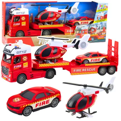 Image de Camion des pompiers Hélicoptère Voiture Lumières Sons