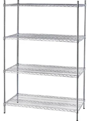 Obrázek produktu pro Skladový regál s drátěnými policemi, 1200 x 610 x 1800 mm (Š x H x V)