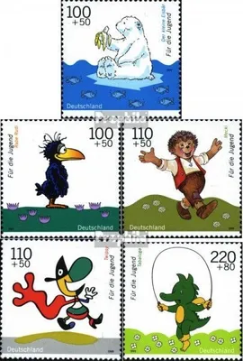 Produktbild von Briefmarken BRD (BR.Deutschland) 1999 Mi 2055-2059 (kompl.Ausg.) gestempelt Trickfiguren