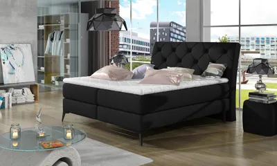Obrázok produktu pre Kontinentálna posteľ 140x200 TORVIRO - čierna
