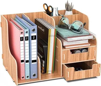 Produktbild von Famanu Dokumentenablage Schreibtisch Organizer - Weiß