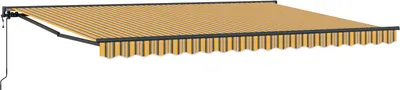Produktbild von Markisenrahmen Gelb und Grau 450 x 300 cm