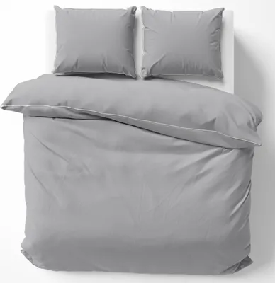 Immagine prodotto di Lenzuola Detexpol Satin 180x200 grigio chiaro con finiture Mako Satin 62