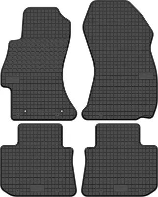 Obrázok produktu pre Gumové podlahové rohože pre Subaru Levorg (model kombi) ročníkov 2014-2020 – 4-dielne, čierne, presne prispôsobené tvaru