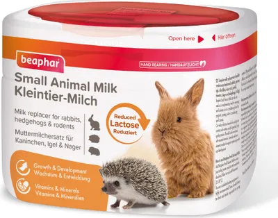 Imagen del producto de BEAPHAR, leche para pequeños animales, sustituto de la leche materna para conejos, erizos y roedores, con bajo contenido de lactosa, 200 g