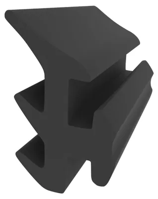 Produktbild von Verglasungsdichtung für Thyssen Fenster - Schwarz - 5 Meter - 16 mm Höhe - 10 mm Breite - Fensterdichtung - Glasfalz Abdichtung - Türdichtung