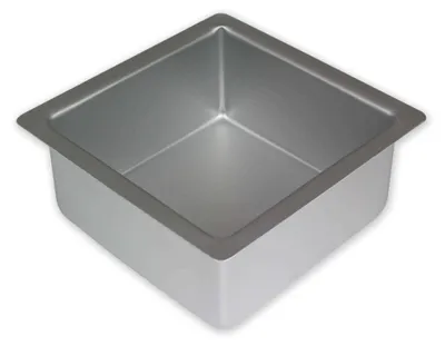 Zdjęcie produktu dla PME SQR064, Forma do ciasta, Kwadrat, Płaska powierzchnia, Aluminium, Aluminium, 152 mm