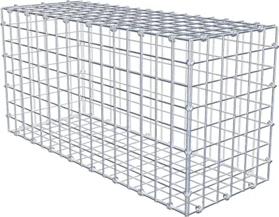 Produktbild von Gabione 80 cm x 40 cm x 30 cm (L x H x T), Maschenweite 5 x 5 cm, Spiralring