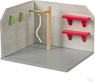 Immagine prodotto di Kids Globe Pferdewaschbox Holzbox 1:24; Dusche und Ablagen; rosa, Stall Zubehör