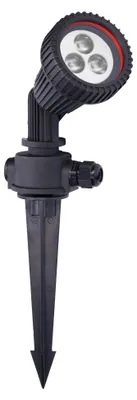 Immagine prodotto di Forlight Tidian (4 pezzi) Proiettori da giardino per esterni con grado di protezione IP65. Proiettori da giardino con picchetto. Per lampadina GU10. Colore: nero