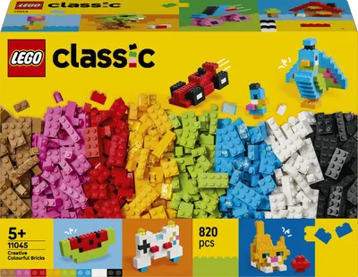 Immagine prodotto di LEGO Classic 11045 Mattoncini Colorati Creativi, Giocattolo Per La Motricità Fine Con Animali, Dinosauri E Veicoli, Regalo 5+