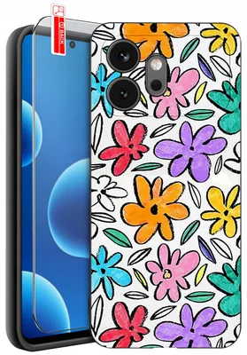 Productafbeelding van Beschermhoezen voor de Honor 600 – Designs | Mat siliconen hoesje + 9H glas