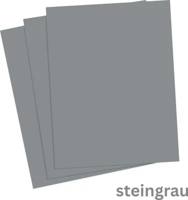 Produktbild von folia Tonpapier (B)500 x (H)700 mm 130 g/qm steingrau 10 Blatt