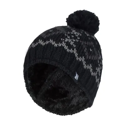 Produktbild von Heat Holders Herren Beanie Mütze mit Bommel Winter Warm Fleece Gefütterte Mütze