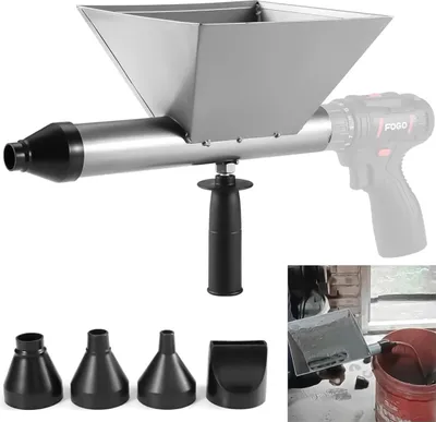 Produktbild von Mörtelpresse Mörtelspritze mit 4 Düsen, Betonspritze & Fugenpistole, ergonomisch, vielseitig, für Böden, Wände, Steinmauern