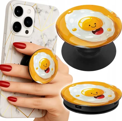 Obrázek produktu pro Držák na telefon Finger Popsocket/Sweet Smiling Egg Stand