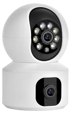 Productafbeelding van LIFEBOX WOWI, binnencamera, Wi-Fi, dual lens, bewaking voor thuisgebruik, wit