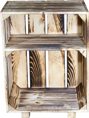 Produktbild von 4er Set neuer geflammter Nachttisch 30,5cm x 40cm x 54cm Nachtschrank Telefontisch Nachtkonsole Obstkiste Weinkiste Holz