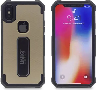 Produktbild von Silicone case for Apple iPhone X - Gold (8719273253489)