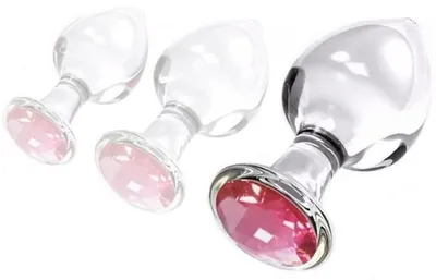 Produktbild von Diamantglas-Ohrenstecker L 8,5 x 4cm