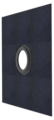 Immagine prodotto di Guarnizione per tubi HL Hutterer & Lechner, modello HL804H/110, diametro nominale DN110, manicotto in bitume, per installazione verticale, dimensioni 500x500 mm, 1 pezzo.