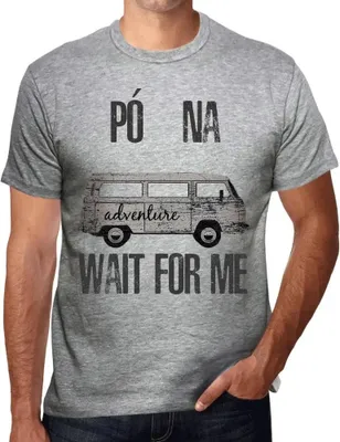 Produktbild von Herren Grafik T-Shirt Abenteuer warten auf mich in Póona – Adventure Wait For Me In Póona – Öko-Verantwortlich Vintage Jahrgang Kurzarm Lustige Druck
