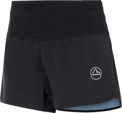 Schwarze Shorts "Vector Short W" von La Sportiva; geeignet für Damen; mit atmungsaktivem Innenmaterial.