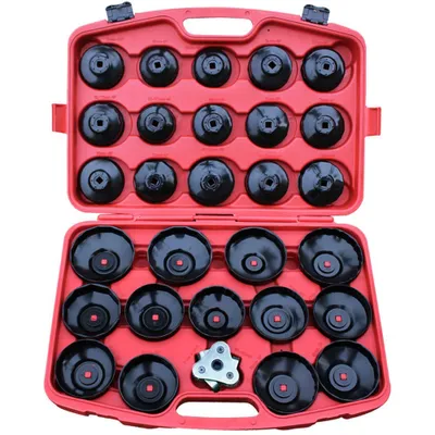 Produktbild von Varan Motors - VT01036 31 TEILIGES ÖLFILTERSCHLÜSSEL SATZ SET ÖLFILTERKAPPEN WERKZEUG KOFFER ÖLFILTER