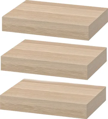 Produktbild von IKEA Wandregal Lack verdeckte Beschläge 30x26cm Dreisatz - Eiche