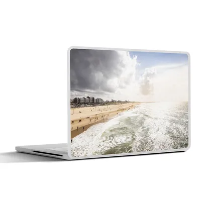 Produktbild von MuchoWow® Laptop Aufkleber Sticker Cover Meer - Sonne - Niederlande 36.5x27.5 cm - Laptop-Sticker
