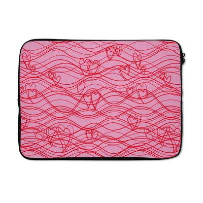 Produktbild von MuchoWow® Laptop Hülle 13 Zoll Valentinstag - Gestaltung - Liebe Laptoptasche - Laptophülle - Sleeve - Rundumschutz