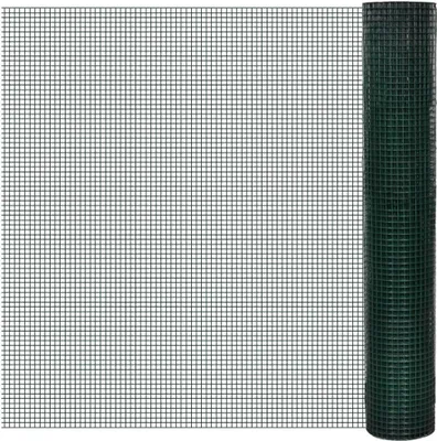 Obrázok produktu pre Drôtené pletivo pozinkované a potiahnuté PVC 25x1 m zelené