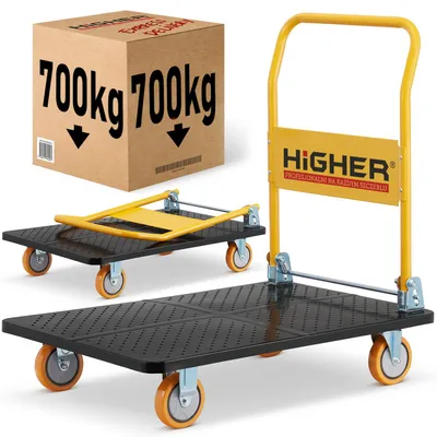 Zdjęcie produktu dla Wózek magazynowy transportowy składany HIGHER PRO 700kg LH10-700