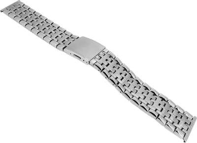 Produktbild von Minott | Uhrenarmband 22mm silberfarben Faltschließe Edelstahl | 33152S