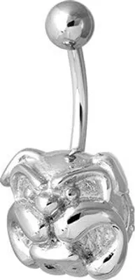 Immagine prodotto di Piercing per ombelico in acciaio per cani - Bull Dog BBX-02