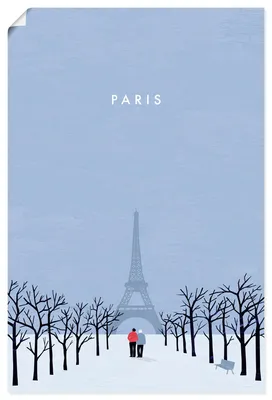 Produktbild von ARTland Poster Paris Größe: 80x120 cm