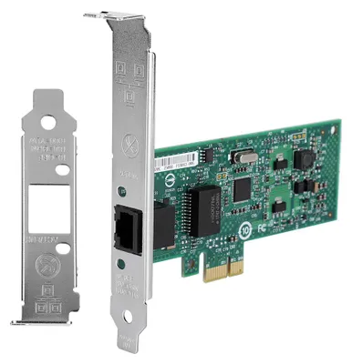 Image de Pour la carte réseau PCI Express Gigabit INTEL 82574L pour ordinateur de bureau (1000 Mbps) avec voyant LED